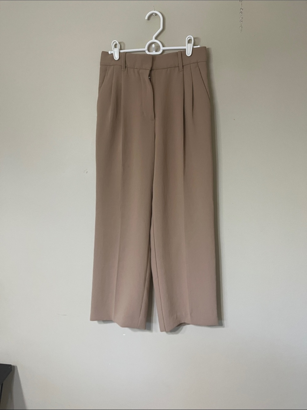 Wilfred Wide Leg Trousers in Taupe